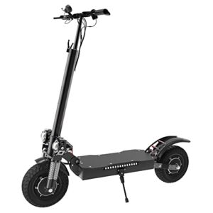 Electric Scooter for Adults – Up to 2400W Max Power, Max Speed 40MPH, Double Braking System, 10 inch tubeless Tires, 330LBS Weight Capacity Portable & Folding E-Scooter, 45*25*44, black