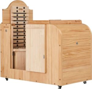 EVERJOY KN-103 Infrared Wood Dry Heated Sauna for Home, Long Lasting Radiate Pine Wood from New Zealand, Safe Heating Method with Ceramic Balls, Easy Temperature Control, PLI, Personal Home Spa&Sauna
