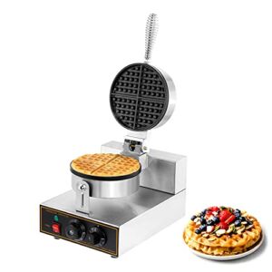 Dyna-Living Waffle Maker Electric Waffle Iron Machine 110V Stainless Steel Commerical Waffle Cone Maker Home Use Non-stick Waffle Irons