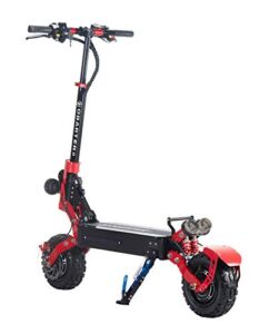 OSidly OBARTER-X3 Electric Scooter for Adults with 2400W Motor, Up to 40 MPH & 30 Miles Range, Off Road Scooter with Dual Braking System & Dual Headlight, 11″ Vacuum Tires 265 lbs Loading