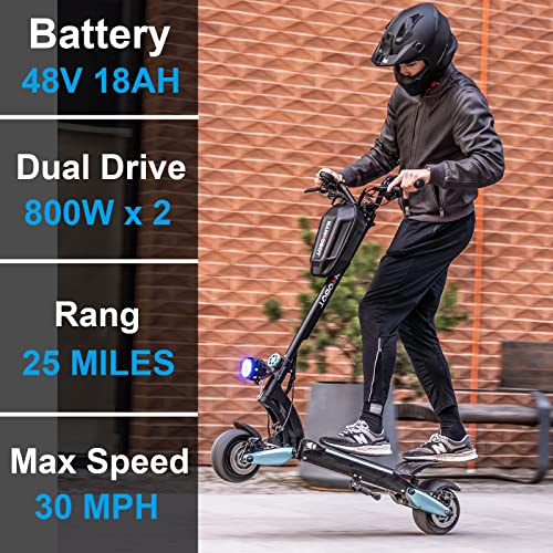 NANROBOT Electric Scooter Adults Lightning, Portable Commuting Scooter Electric Adults, Scooter Electric for Adults Upgraded 1600W Motor, 25 Miles Range & 30 MPH Speed | The Storepaperoomates Retail Market - Fast Affordable Shopping