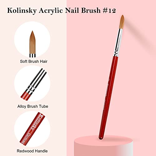 Acrylic Nail Kit with Nail Primer and Top Coat, Acrylic Powder and Liquid Monomer Set with Kolinsky Acrylic Nail Brush for Professional Acrylic Nails Extension | The Storepaperoomates Retail Market - Fast Affordable Shopping