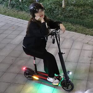 AJOOSOS X48 Electric Scooter Adults with Seat, 20 Miles Long Range & 35 MPH Max Speed, 48V 10AH Lithium Battery, 1000W Rear Motor, 10” Pneumatic Tire, Foldable Scooter Electric for Adults (48V-10AH)