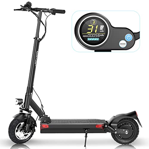 JOYOR Y7-S Electric Scooter for Adults, Max 31 MPH and 43.5-56 Miles Long-Range, Dual Suspension, 10 Inch Off-Road Tires Foldable Electric Scooter for Commute and Travel – Black | The Storepaperoomates Retail Market - Fast Affordable Shopping
