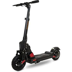 DAGWAY – Ultra Long-Range 56-Mile Electric Scooter for Adults and Kids, Sleek Foldable Electric Scooter, Fast-Charging 500W Motorized Scooter, with Front and Rear Wheel Shock Absorbers (Black)