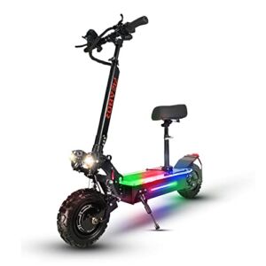 Electric Scooter Adult – 2800W*2 Dual Motor, Total Power 5600W, 60V27AH Dual Drive Up to 45 MPH and 50 Mile Long Range, Foldable Commuter Scooter 11″ Tires