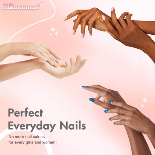 Brown Press on Nails Short,KQueenest Solid Color Glue on Nails Super Fit & Natural Reusable Acrylic Nails Kit Fake Nails Set in 24 PCS | The Storepaperoomates Retail Market - Fast Affordable Shopping