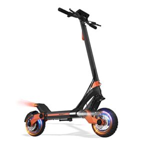 Electric Scooter Adults, 1200W Folding Fast Scooter Up to 31MPH and 43 Miles, 52V/18AH Battery, 10.5″ Off Road Tires, Dual Disc Brakes, LCD Touch Screen, 350 Lbs Load