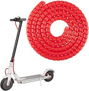 YBang Scooter Spiral Wire Brake Cover Protector for Xiaomi M365 / 1S / Pro / Pro 2 / MAX G30 Electric Scooter Non-Toxic Cable Brake Line Accessories Wear-Resistant (Red)
