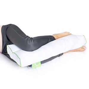 Sleep Yoga Knee Pillow for Back Sleepers & Side Sleepers – Ergonomically Designed Down Alternative Between & Under Knee Pillow for Knee Support & Sciatica Pain Relief, Hypoallergenic & Washable