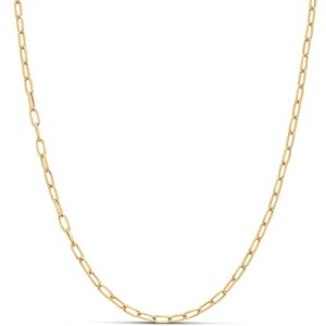 Amazon Essentials 14K Gold Plated Paperclip Chain Necklace 16″ , Yellow Gold