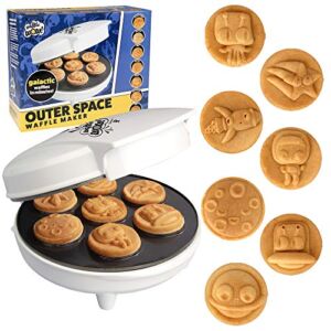 Out of This World Kid’s Waffle Maker – Make 7 Galactic Pancake Astronauts, Moons, Stars & More in Minutes- Electric Non Stick Waffler- Fun Space Themed Science Iron- Must-Have Holiday or Anytime Gift