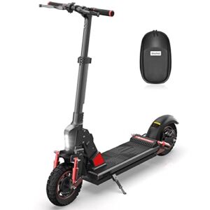 isinwheel X1 Electric Scooter, Max Power 800W, Up to 25 Miles Range, Top Speed 28 MPH, 10-inch Off-Road Tires, Electric Scooter Adults, Front and Rear Dual Suspension, Cruise Control (Optional Seat)