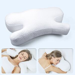 HooLaxify Anti Wrinkle Pillow, Beauty Pillow, Pillow for Stomach Sleeper , Anti Aging Pillow, Neck Pillows for Pain Relief Sleeping, Anti Wrinkle Pillows for Side Sleepers