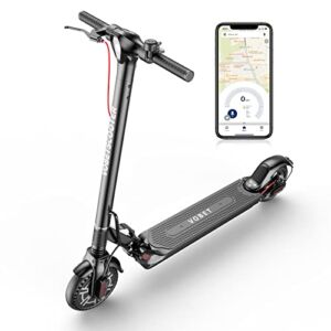 VOBETSCOOTER Electric Scooter,350W Motor,8.5″ Solid Tires, 19 Miles Range, 19Mph Folding Commuter Electric Scooter for Adults