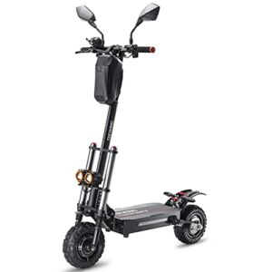 TEEWING X4 Electric Scooter, Scooter for Adults with 5600W Dual Motor, Up to 52mph & 62 Miles, Electric Kick Scooter with Dual Hydraulic Disc Brakes, Folding Electric Scooter with 11” Off-Road Tires