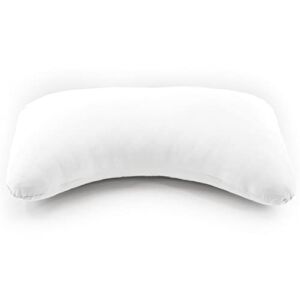 Honeydew Queen Side Pillow Case – Fits The Scrumptious and Essence Curved Pillows for Side Sleeping – Comfortable and Soft Cooling Bamboo Fabric – Queen Size (Powdered Sugar White)