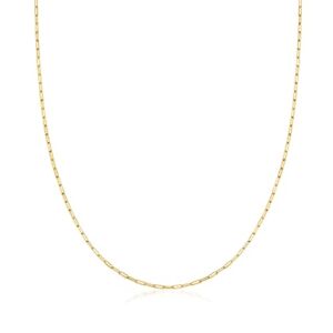 RS Pure by Ross-Simons 14kt Yellow Gold Paper Clip Link Necklace. 20 inches