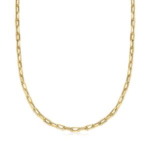 Ross-Simons Italian 14kt Yellow Gold Paper Clip Link Necklace. 20 inches