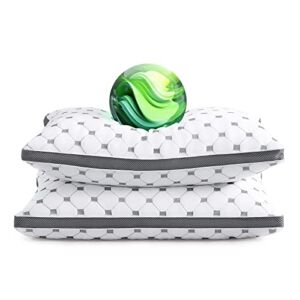 Falmn Bed Pillows for Sleeping, Cooling Pillows King Size Set of 2, Hotel Quality Down Alternative Back Stomach and Side Sleeper Pillows Gusseted and Supportive