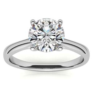 IGI CERTIFIED Lab Grown 1 carat Diamond Solitaire Ring in 14kt white gold ( E-F Color , SI2 Clarity) all Size 8 (see VIDEO) sku:SOLRING86-8