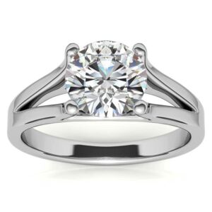 IGI CERTIFIED Lab Grown 1 carat Diamond Solitaire Ring in 14kt white gold ( E-F Color , SI2 Clarity) all Size 10 (see VIDEO) sku:SOLRING92-10