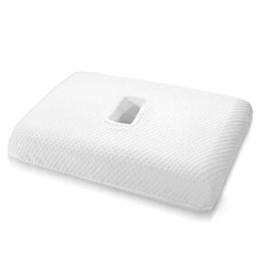 Dlight Ear Memory Foam Pillow for Side Sleeper | Pillow with Hole for CNH and Ear Pain Relief | Ideal for Earplugs and Piercing Protection