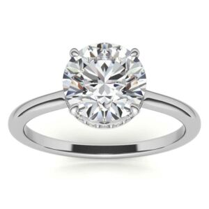 IGI CERTIFIED Lab Grown 1 carat Diamond Solitaire Ring in 14kt white gold ( E-F Color , SI2 Clarity) all Size 4.5 (see VIDEO) sku:SOLRING29-4.5
