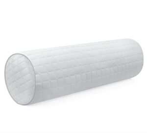 Kingnex Bolster Roll Pillow for Sleeping on Back or Side Under Knee to Relief Lower Back Pain Between Legs for Side Sleepers Cylinder Pillow with Removable Cooling Cover 20×8