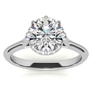 IGI CERTIFIED Lab Grown 1 carat Diamond Solitaire Ring in 14kt white gold ( E-F Color , SI2 Clarity) all Size 3 (see VIDEO) sku:SOLRING13-3