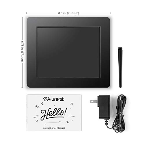 Aluratek 8 Inch LCD Digital Photo Frame with Auto Slideshow Using USB SD/SDHC (ADPF08SF) – Black | The Storepaperoomates Retail Market - Fast Affordable Shopping