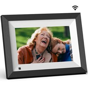 NexFoto 32GB WiFi Digital Photo Frame, 1280×800 IPS Touch Screen Digital Picture Frame, Easy to Share Photos Video via App and Email Anywhere, Auto-Rotate, Wall-Mountable