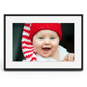 Loop Wi-Fi Digital Picture Frame with Touch Screen, 10-Inch Display, The Only Frame to Offer Text Message Photos Direct to Frame, Easy to use App, Gift to Keep Friends and Family Connected