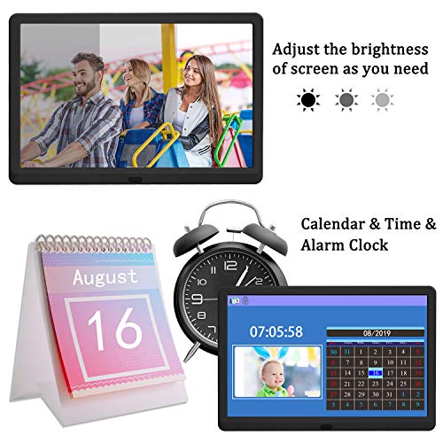 Atatat 10 inch Digital Picture Frame 1920×1080 Brightness Adjustable IPS Screen Digital Photo Frame with Timing Switch, Background Music Playing, 1080P Video Playback, Easy Plug and Play for All Ages | The Storepaperoomates Retail Market - Fast Affordable Shopping