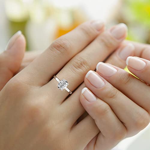 1 Carat | IGI Certified Oval Shape Lab Grown Diamond Engagement Ring For Women | 14K Or 18K in White, Yellow Or Rose Gold | Lab Created Four-Prong Solitaire Diamond Engagement Ring | FG-VS1-VS2 Quality Friendly Diamonds Engagement Ring | The Storepaperoomates Retail Market - Fast Affordable Shopping