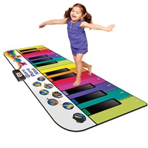 Kidzlane Floor Piano Mat for Kids and Toddlers | Giant 6 ft. Piano Mat , 24 Keys, 10 Song Cards, Built in Songs, Record & Playback, 8 Instrument Sounds | Musical Gift Toy for Boys & Girls Ages 3+