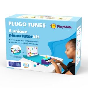 Plugo Tunes by PlayShifu – Piano Learning Kit | Musical STEAM Toy for Ages 4-10 – Music Instruments Gift for Boys & Girls (Works with iPads, iPhones, Samsung tabs/Phones, Kindle Fire)