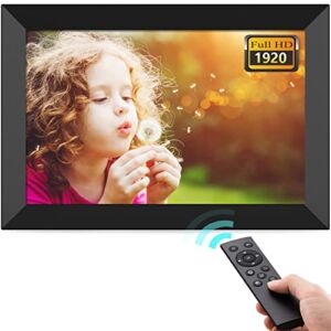 Digital Picture Frames, HD IPS Screen Digital Photo Frame, Photo/Music/Video Player/Calendar/Alarm with Remote Control, Share Moments Only Via SD Card or USB, Auto-Rotate, 8 Inch (Non WiFi, Non APP)