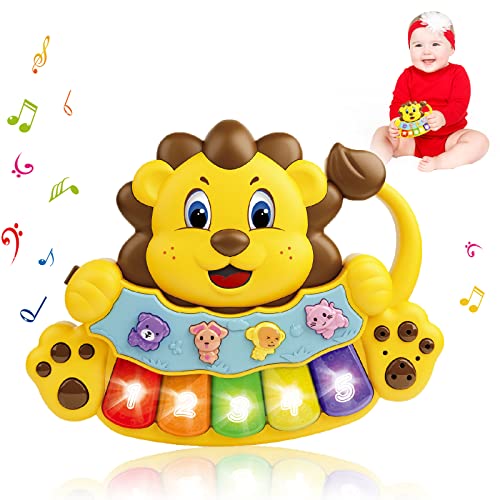Baby Piano Toys Musical Baby Toys 6 9 12 18 Months Old Lion Musical Light up Keyboard Sounds Toys for Toddlers Baby Toys 6 to 12 Months Infant Toddler Kids Newborn Toys for 1 Year Old Girl Boy Gifts | The Storepaperoomates Retail Market - Fast Affordable Shopping