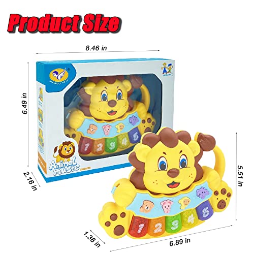 Baby Piano Toys Musical Baby Toys 6 9 12 18 Months Old Lion Musical Light up Keyboard Sounds Toys for Toddlers Baby Toys 6 to 12 Months Infant Toddler Kids Newborn Toys for 1 Year Old Girl Boy Gifts | The Storepaperoomates Retail Market - Fast Affordable Shopping