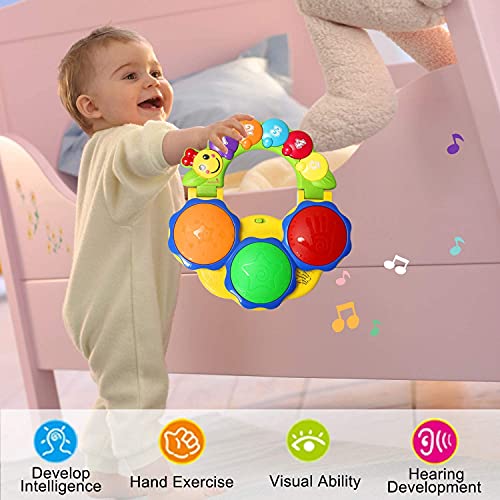 Musical Drum Piano Baby Toys 6 to 12 Months Baby Toys 12 to 18 Months Infant Toys Early Education Music/Lights/Funny Sounds Christmas Birthday Gifts Toys for 1 2 3 4 Year Old Boys | The Storepaperoomates Retail Market - Fast Affordable Shopping