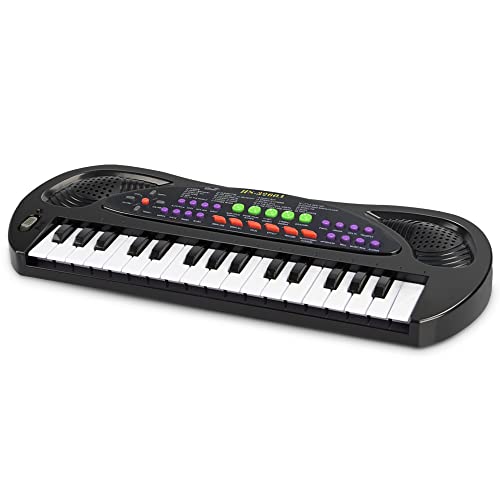 HEEPUEW Piano Keyboard for Kids – 32 Keys Toy Piano Portable Electronic Music Keyboard with Microphone, Musical Instruments Toys for 3-9 Year Old Boys and Girls | The Storepaperoomates Retail Market - Fast Affordable Shopping