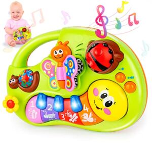 Baby Piano Baby Toys 6 to 12 Months Infant Toys Baby Musical Toys for 6 9 12 Months Early Educational Toys Light Up Piano Toys for 1 Year Old Baby Boys Girls Toddlers Kids Newborn Birthday Gifts Toys