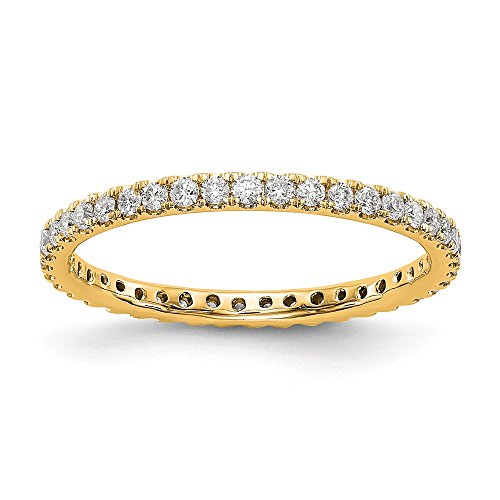Solid 14k Yellow Gold Lab Grown Diamond 1/2ct. Anniversary Wedding Band Eternity Ring Size 6 | The Storepaperoomates Retail Market - Fast Affordable Shopping