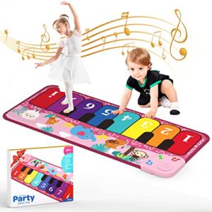 Piano Mat Kids Toys, Musical Piano Keyboard Dance Mat Early Educational Toys for Baby Girls Boys Toddlers for Kids