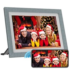 Digital Photo Frame, 10.1 inch WiFi IPS Touch Screen FEONAL Digital Picture Frame with16GB Storage, Auto-Rotate, Easy Setup to Share Photos via App, SD Card, Web (Storage More Than 40,000 Pics)