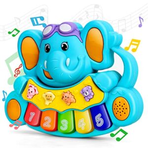 STEAM Life Baby Piano Toys, Baby Girl Toys Infant Toys, Baby Music Toys Baby Light Up Toys for 12 18 36 Months, Infant Toys for 12 Months, Birthday Gifts for Baby, Baby Einstein Piano Toys