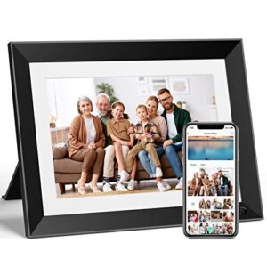 Digital Photo Frame, Saraily 10.1 Inch WiFi Digital Cloud Picture Frame with IPS Touch Screen HD Display and 16GB Storage, Auto-Rotate, Easy Shared Photo or Video Anytime and Anywhere via Saraily App