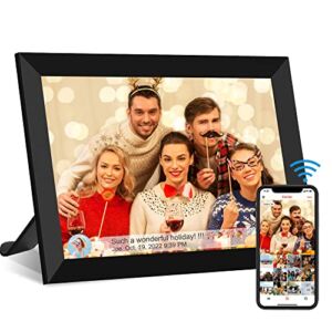 FRAMEO Digital Picture Frame, 10.1 Inch Smart WiFi Digital Photo Frame 1280×800 IPS LCD Touch Screen, Auto-Rotate, Built in 16GB Memory, Share Photo or Video Instantly via Frameo App from Anywhere