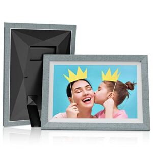 Digital Photo Frame, 10.1 Inch Digital Picture Frame with WiFi, HD IPS Touch Screen Electronic Picture Frames, Share Photos Remotely via APP Emails – Wonderful Gift for Mom